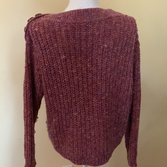 J Crew Multi Color Wool Sweater Chunky Knit Pullover Grandmacore Layer Cozy - Picture 6 of 10